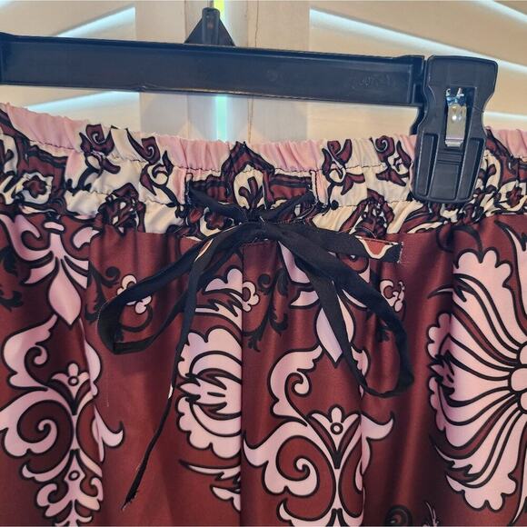 KASIA NEW BROWN SILK LIKE PANTS SIZE SMALL(STRETCH WAIST) RETAIL $162 - Picture 2 of 7